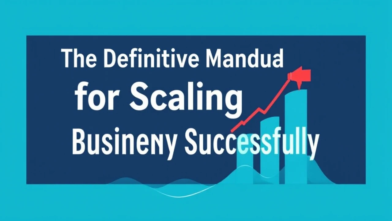 The Definitive Manual for Scaling Your Company Successfully