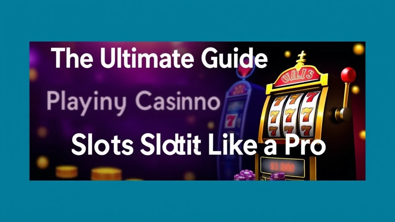 The Ultimate Guide Playing Casino Slots Like a Pro