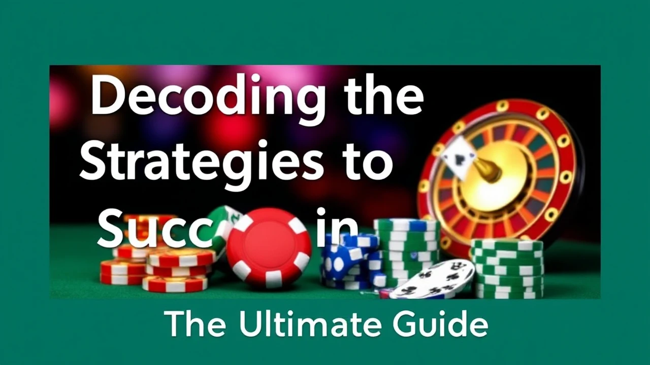 Decoding the Strategies to Success in Casinos: Your Ultimate Guide