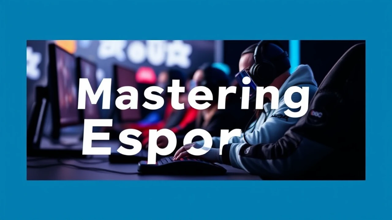 Mastering Esports: An Amateur's Guide to Professional Gaming