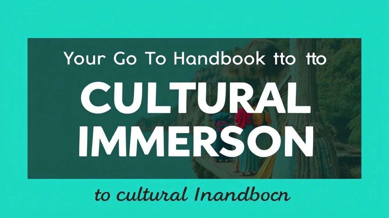 Your Go-To Handbook to Cultural Immersion: Embracing Local Traditions While Traveling