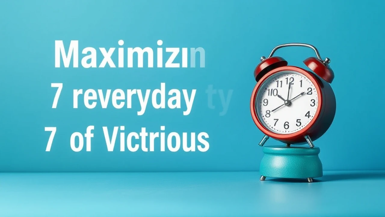 Maximizing Productivity: 7 Everyday Habits of Victorious People