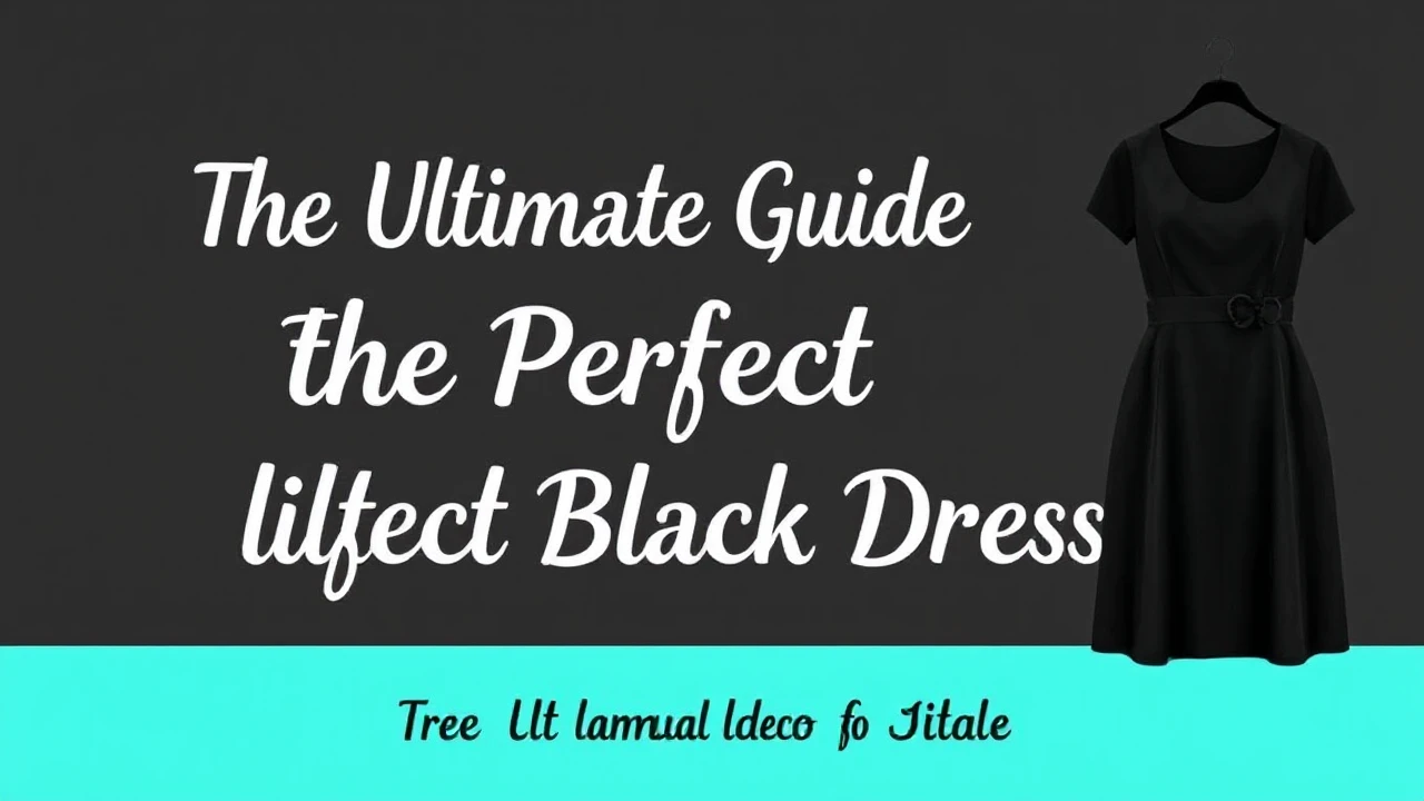 The Ultimate Guide of Selecting the Perfect Little Black Dress