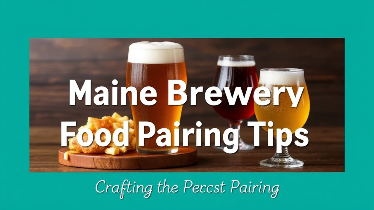 Venturing Past the Pint: Maine Brewery Food Pairing Tips