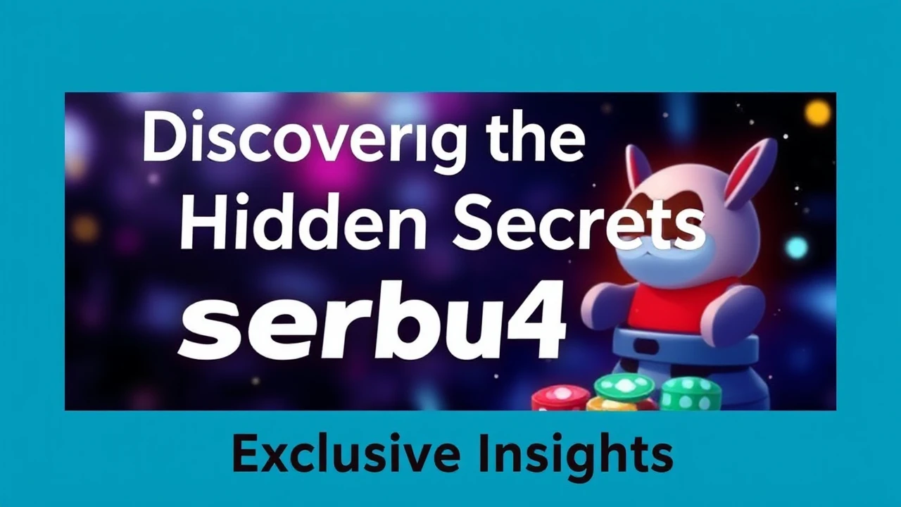 Discovering the Hidden Secrets of serbu4d: Exclusive Insights