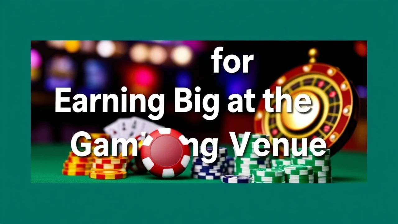 Top Tips for Earning Big at the Gambling Venue