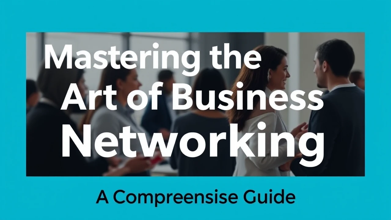 Mastering the Art of Business Networking: A Comprehensive Guide