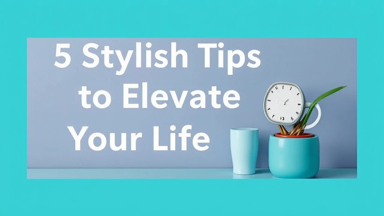 5 Stylish Tips to Elevate Your Lifestyle