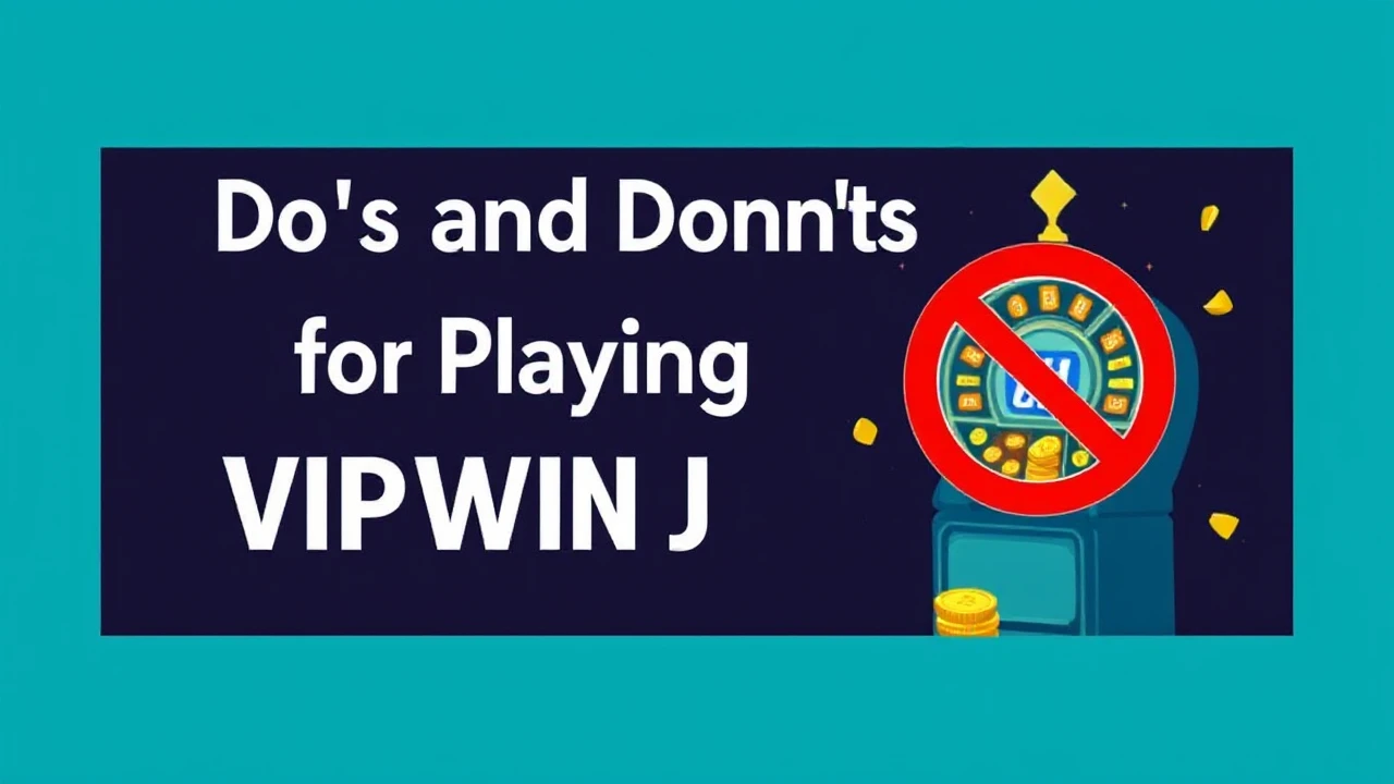 Do’s and Don’ts for Playing VIPWIN Jackpots