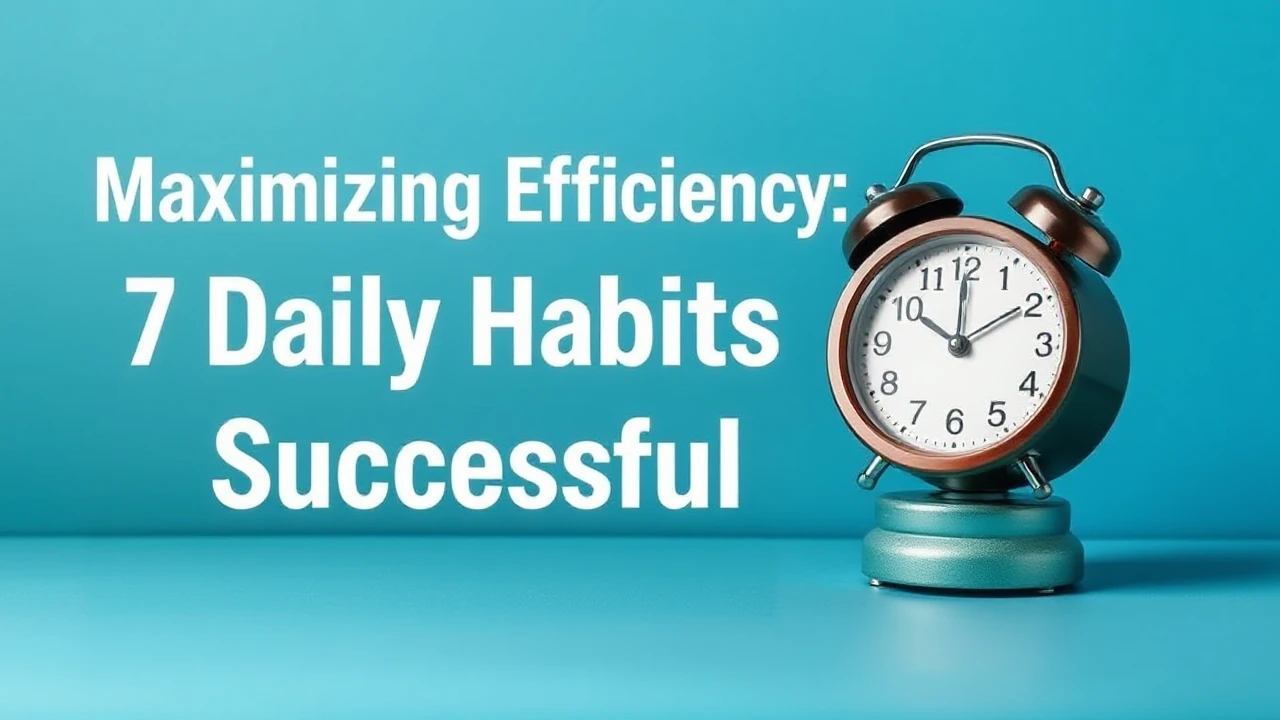 Maximizing Efficiency: 7 Daily Habits of Successful Folks