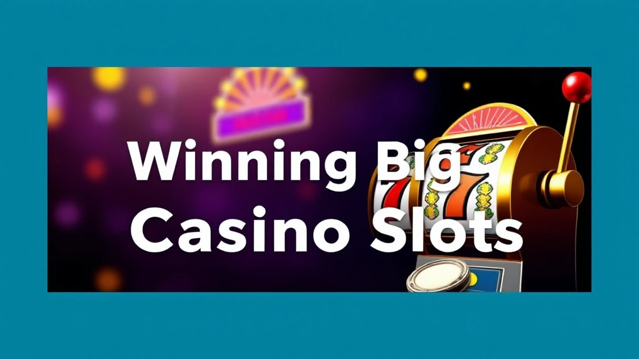 Expert Advice for Winning Big at Casino Slots