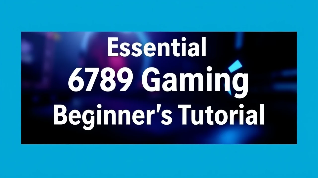 Essential 6789 Gaming Beginner's Tutorial: Conquering the Realm of Online Gaming
