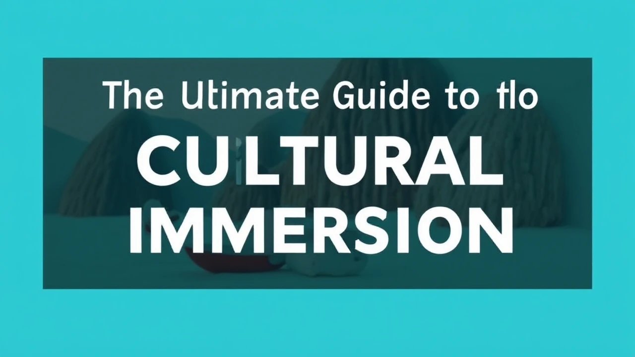 The Ultimate Guide to Cultural Immersion: Embracing Local Traditions While Traveling