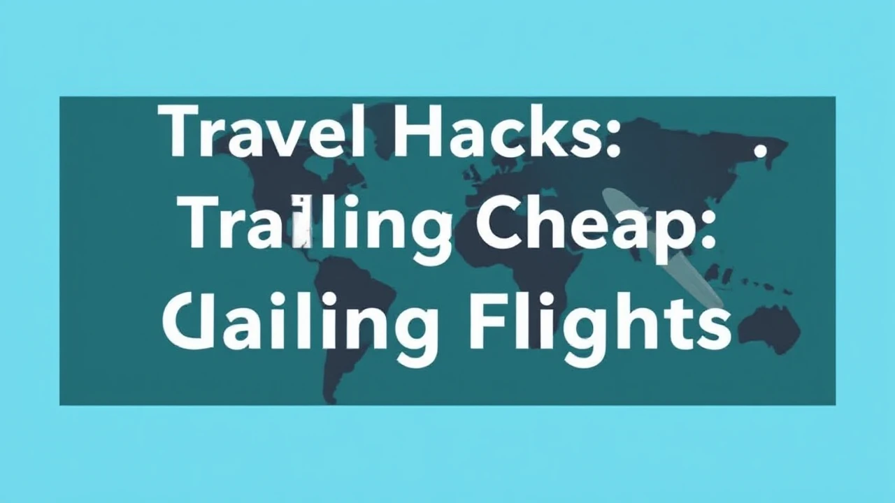 Expert Tips on Travel Hacks: Nailing Cheap Flights