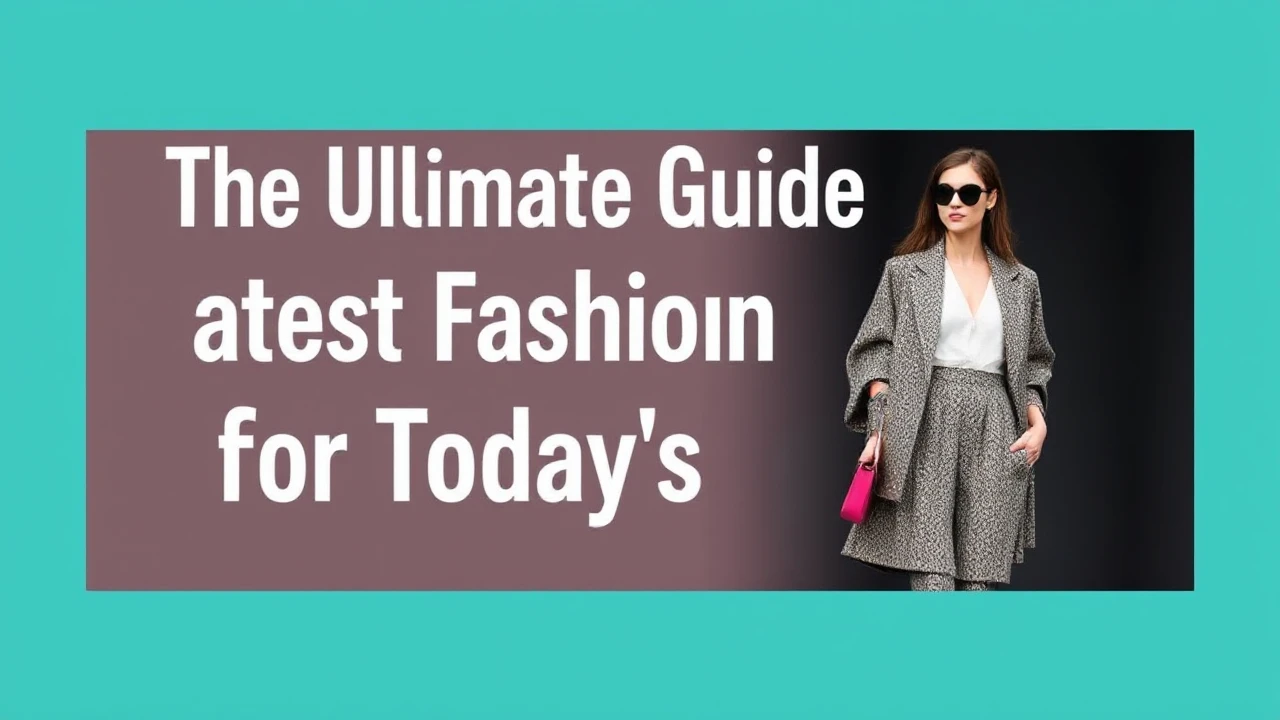 The Ultimate Guide to Latest Fashion for Today's Woman
