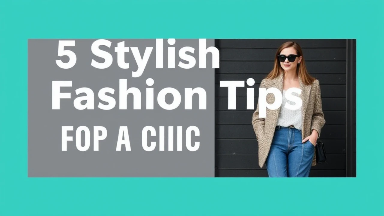 5 Stylish Fashion Tips for a Chic Lifestyle