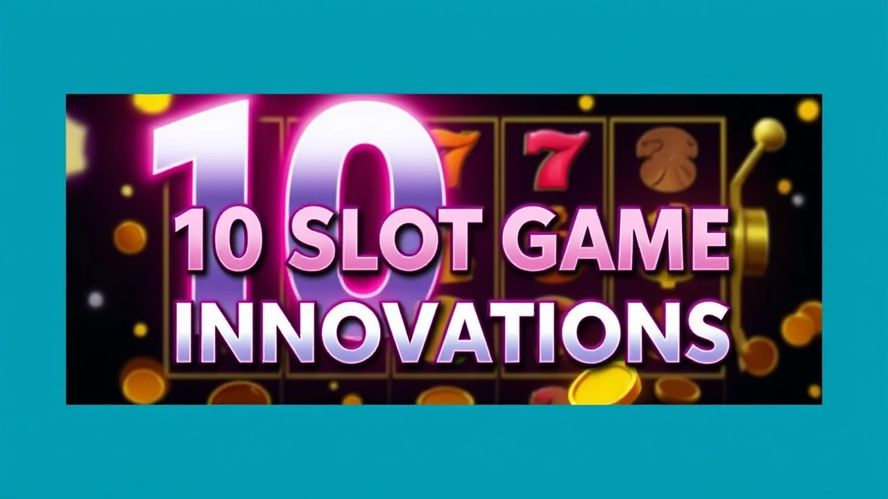 Shaping the Industry: 10 Slot Game Innovations
