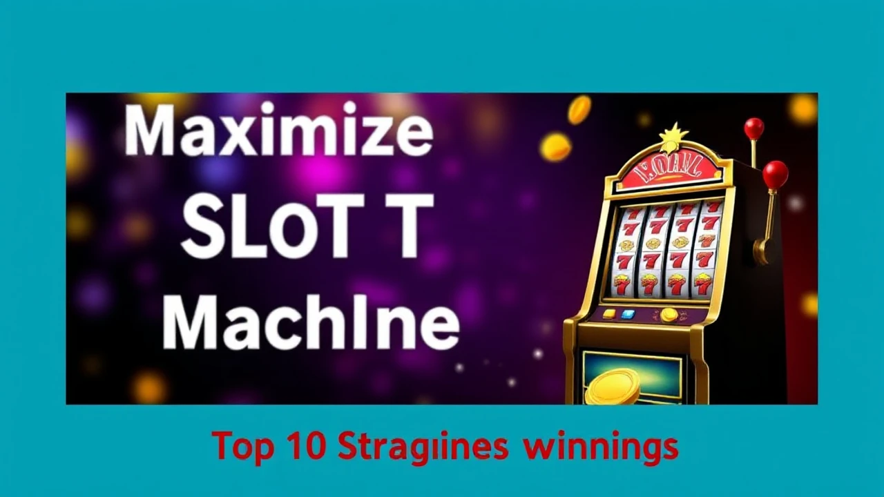 Maximize Your Slot Machine Winnings: Top 10 Strategies to Win Big