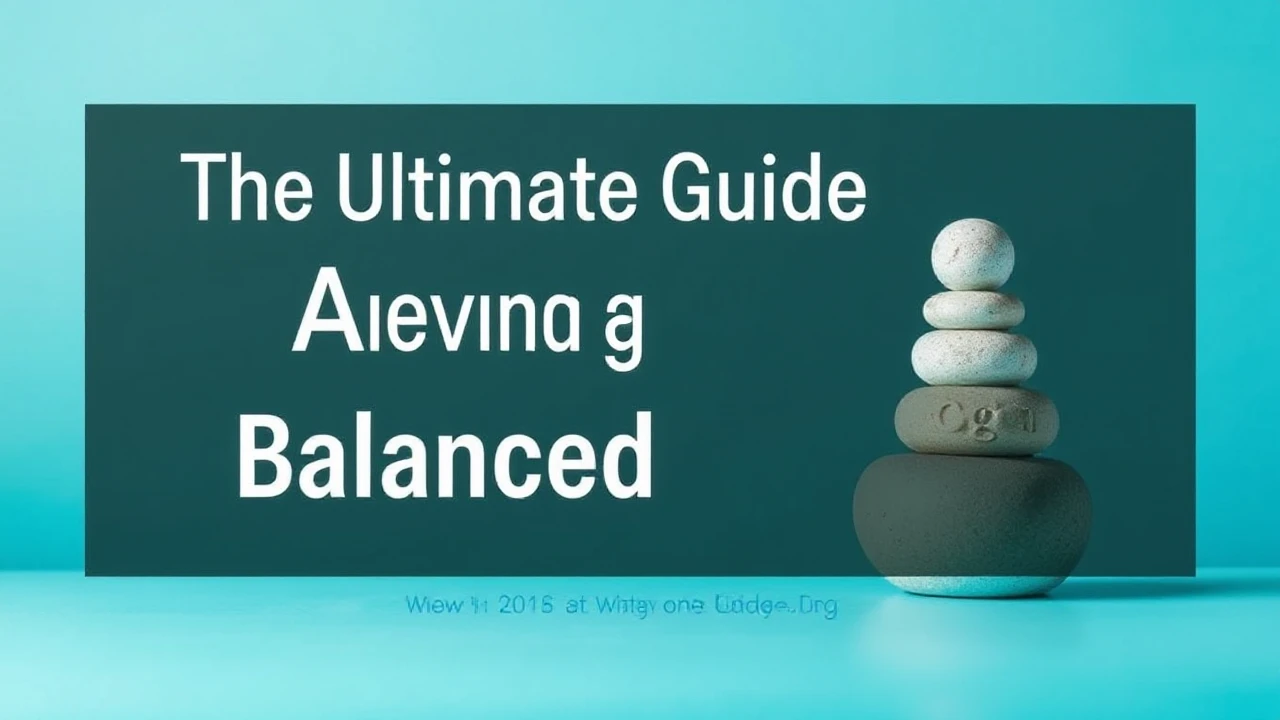The Ultimate Guide to Achieving a Balanced Lifestyle