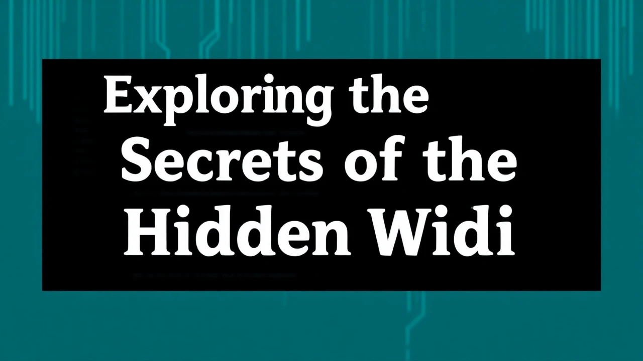 Exploring the Secrets of the Hidden Wiki