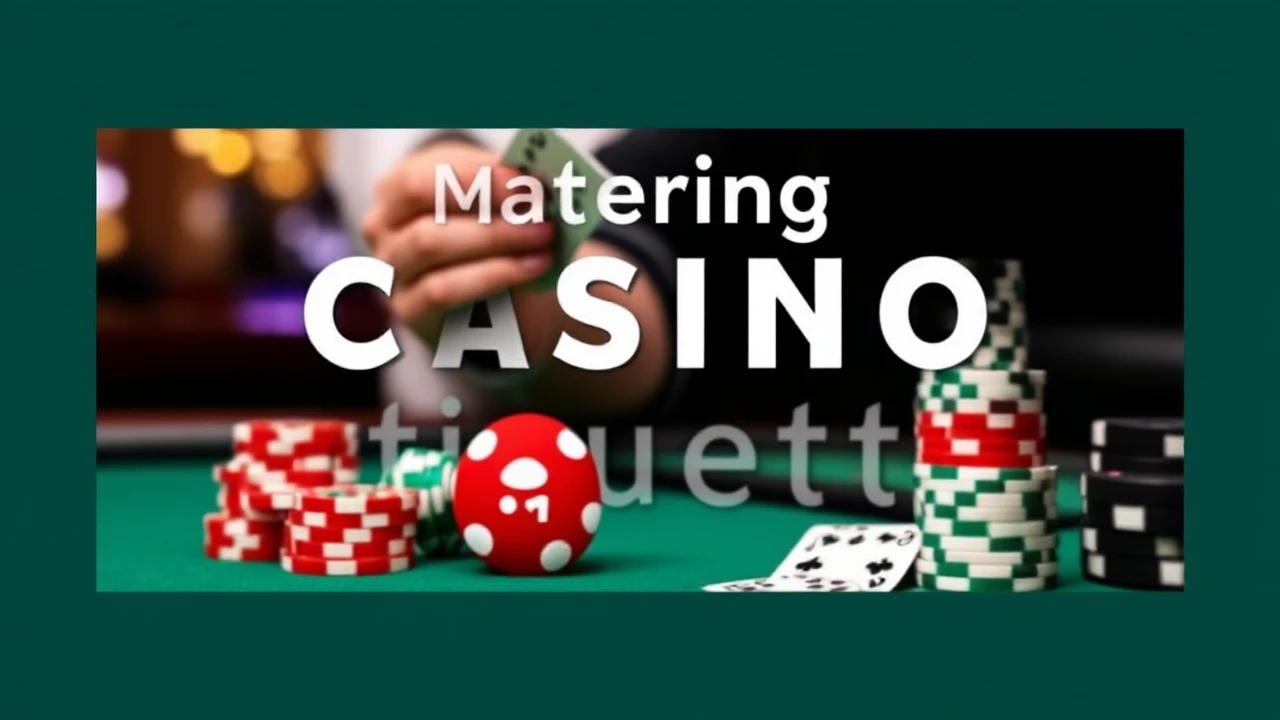 Mastering Casino Etiquette: Dos and Don'ts to Remember