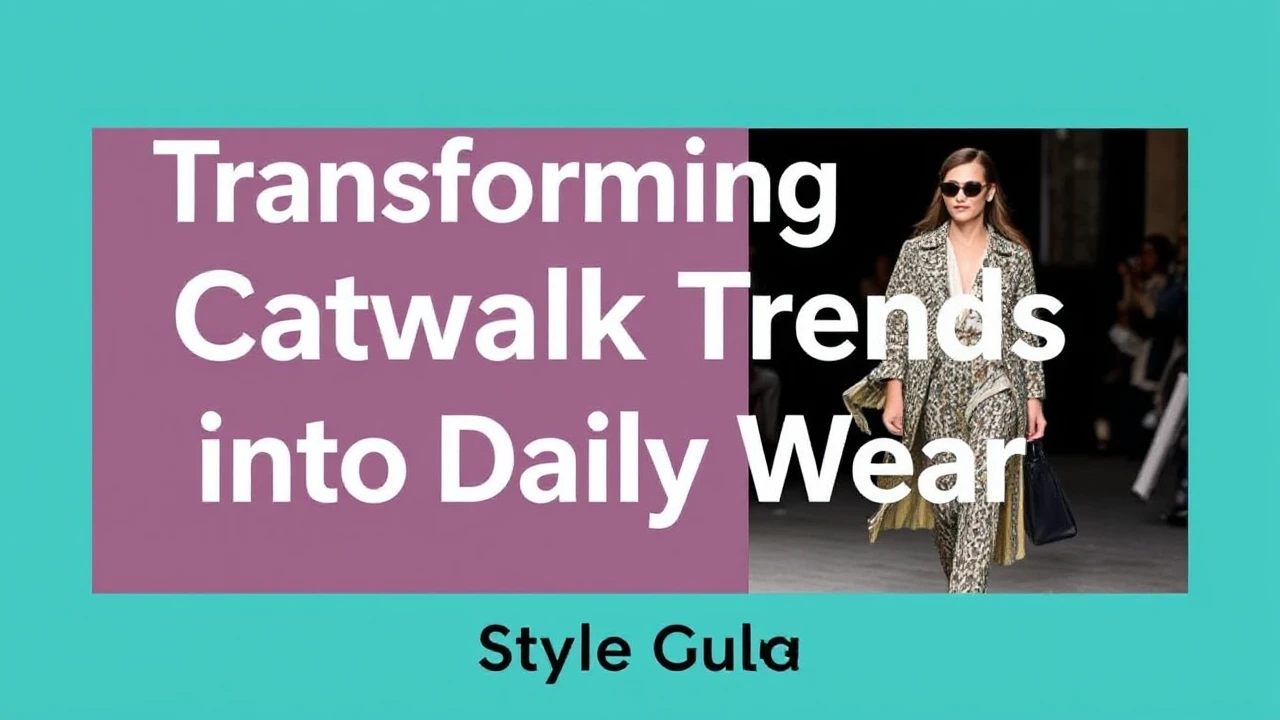 Transforming Catwalk Trends into Daily Wear: Style Guide