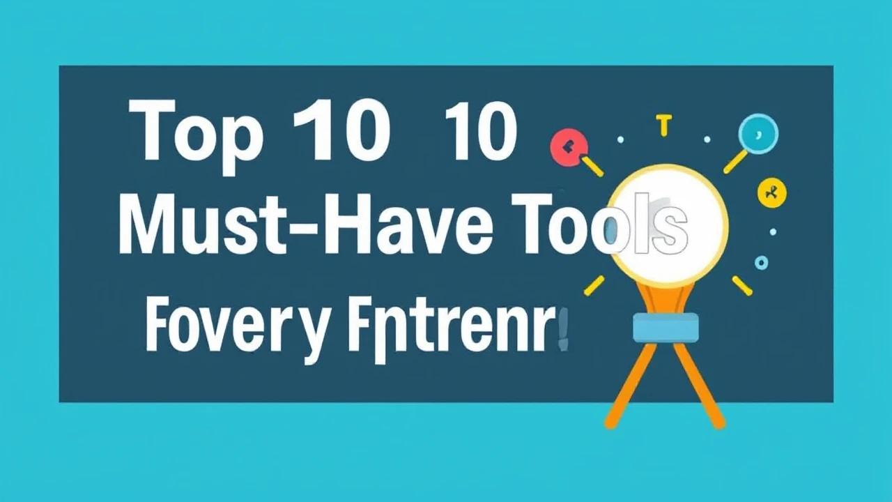 Top 10 Must-Have Tools for Every Entrepreneur
