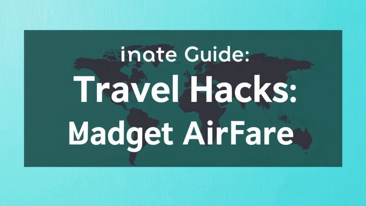 Ultimate Guide on Travel Hacks: Mastering Budget Airfare