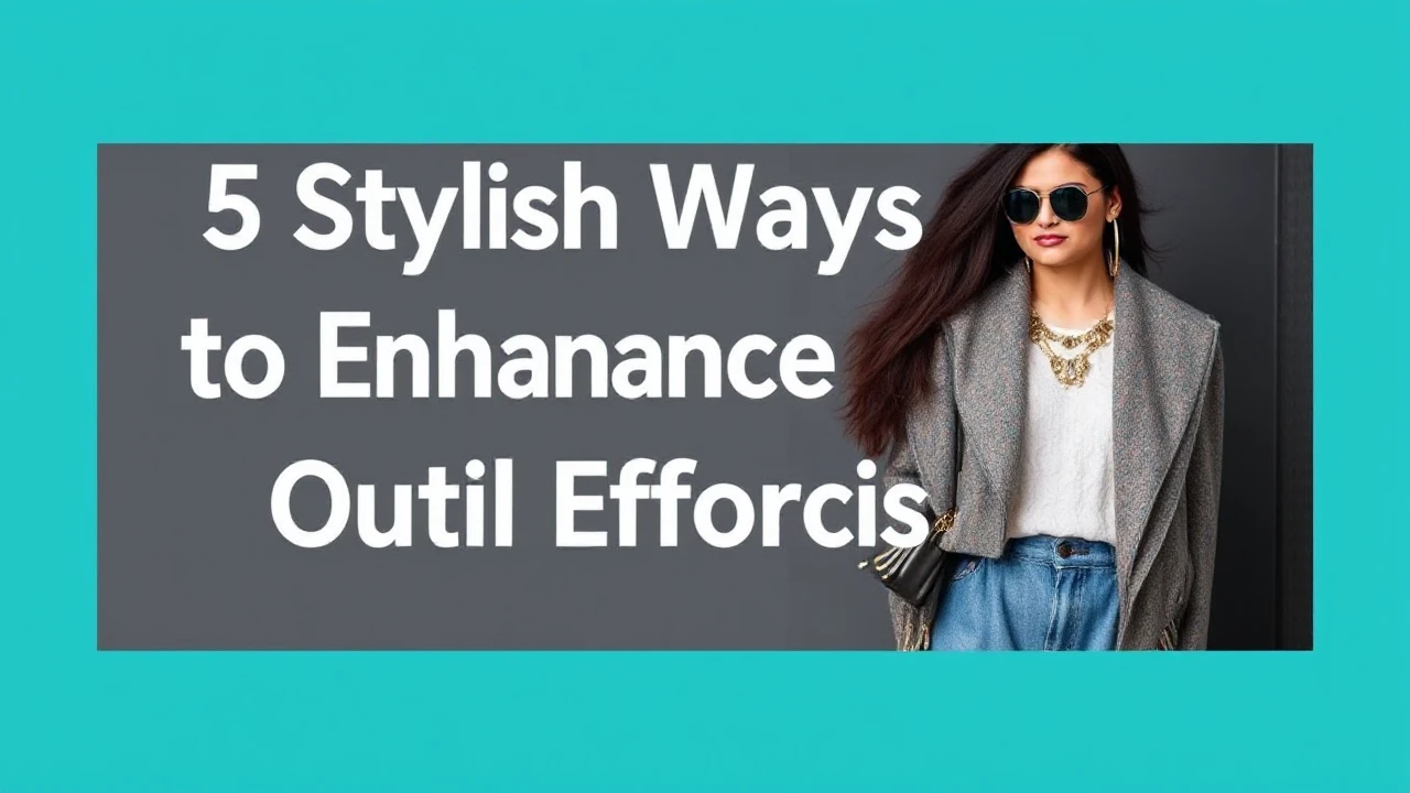 5 Stylish Ways to Enhance Your Outfit Effortlessly