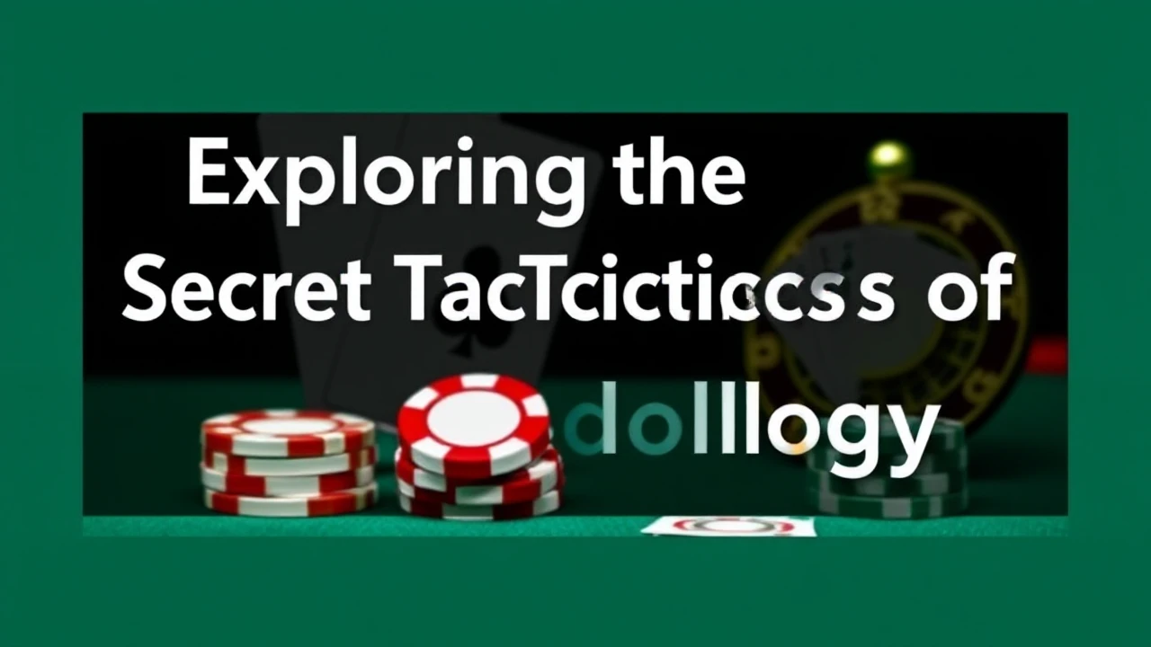 Exploring the Secret Tactics of Casino Methodology