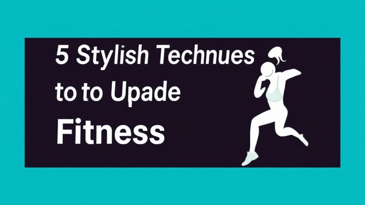 5 Stylish Techniques to Upgrade Your Fitness Lifestyle