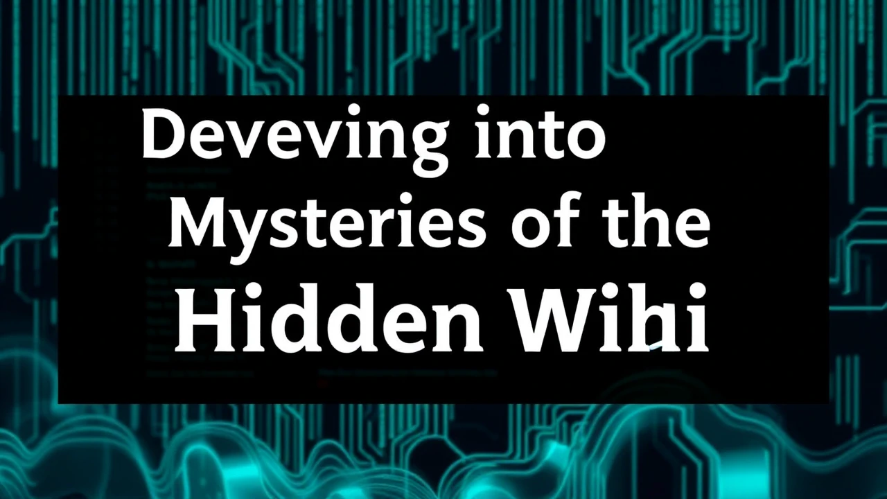 Delving into the Mysteries of the Hidden Wiki: Helpful Recommendations for Newcomers