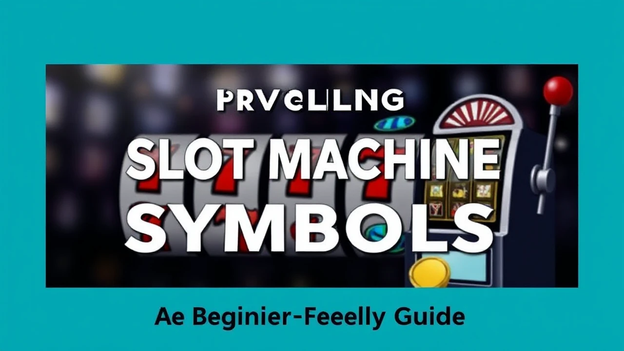 Unraveling Slot Machine Symbols: A Beginner-Friendly Guide