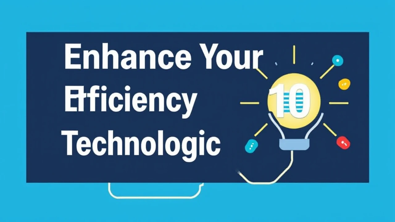 Enhance Your Efficiency with These 10 Technological Hacks