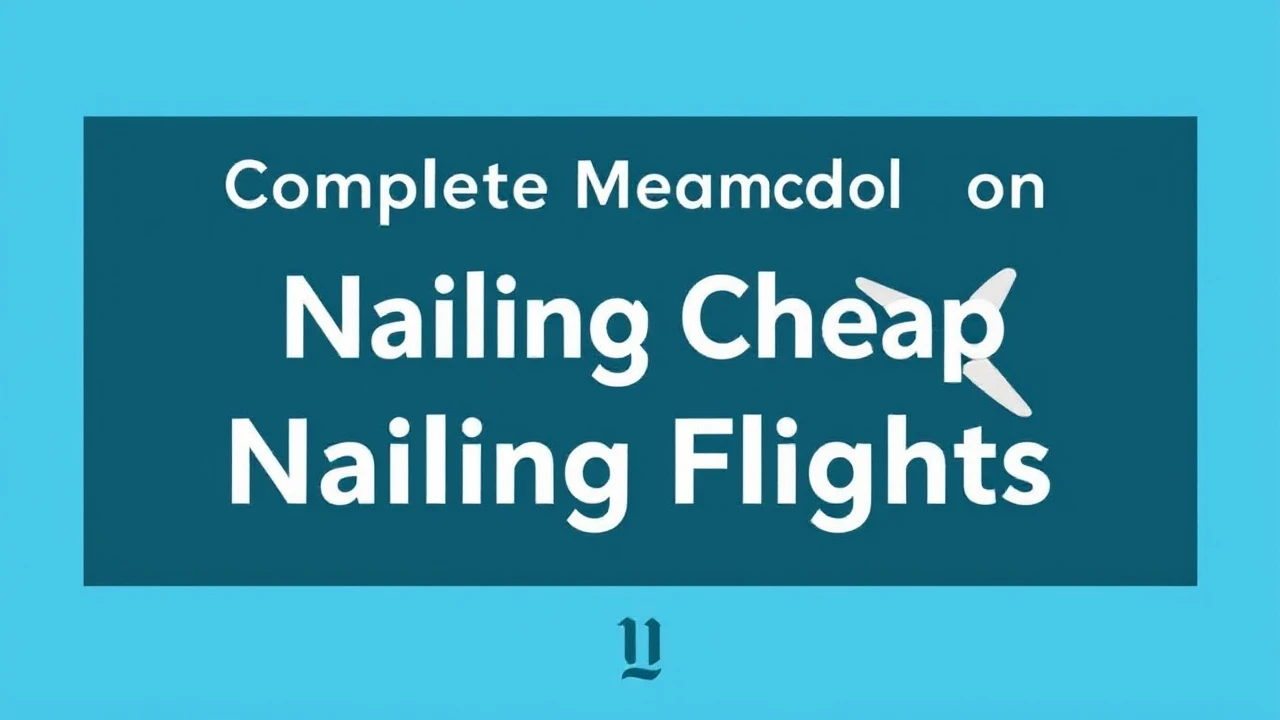 Complete Manual on Scoring Deals: Nailing Cheap Flights