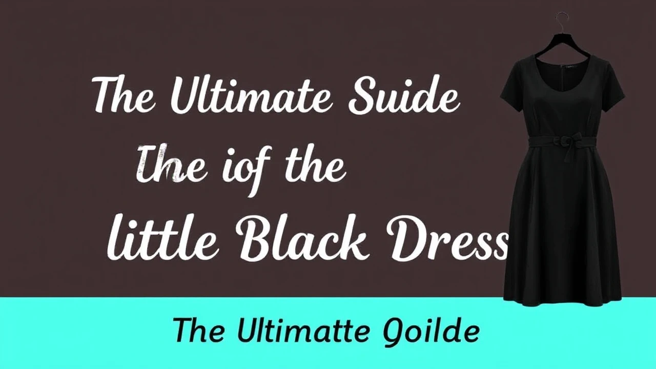 The Ultimate Guide of Picking the Ultimate Little Black Dress