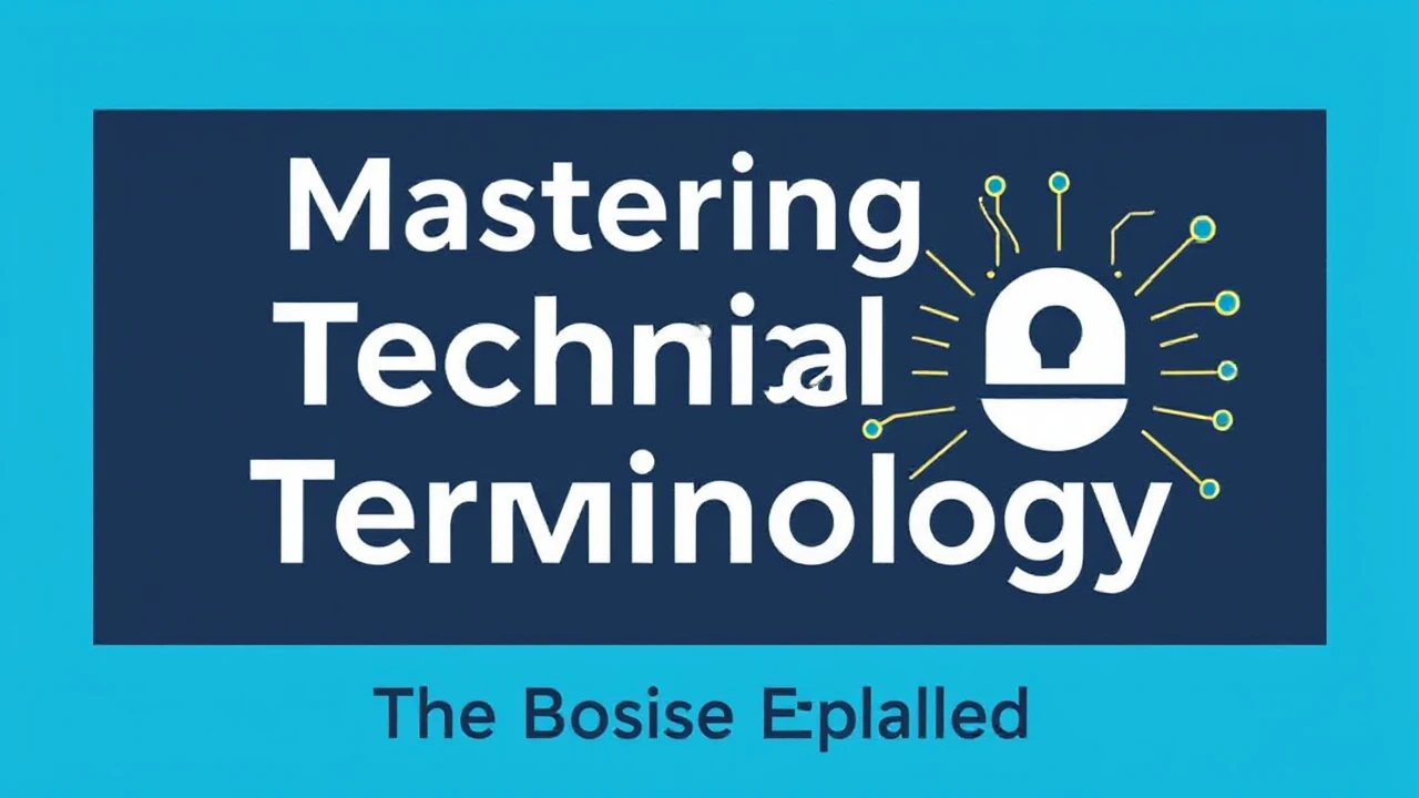 Mastering Technical Terminology: The Basics Explained