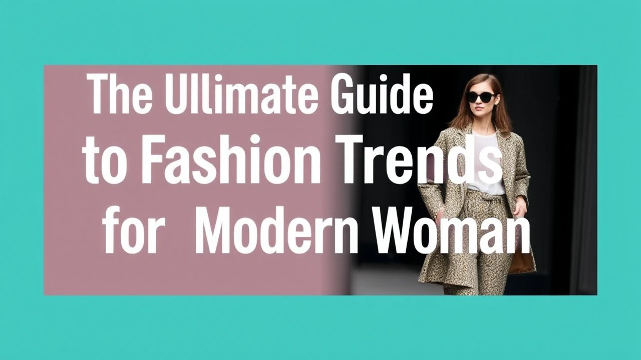 The Ultimate Guide to Fashion Trends for the Modern Woman