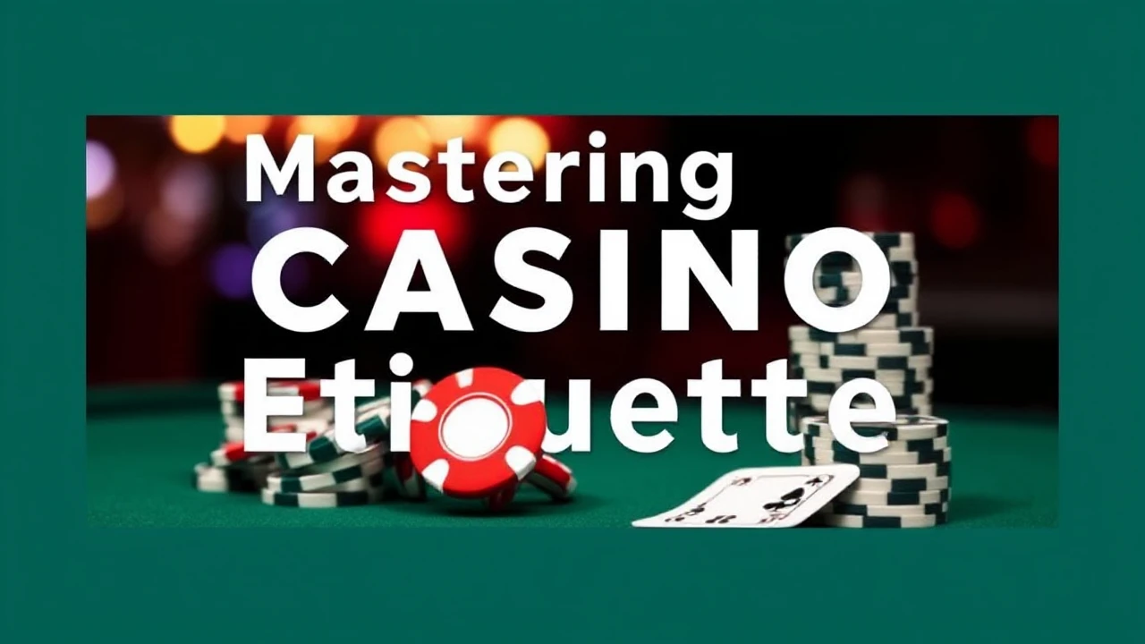 Mastering Casino Etiquette: The Key Do's and Don'ts