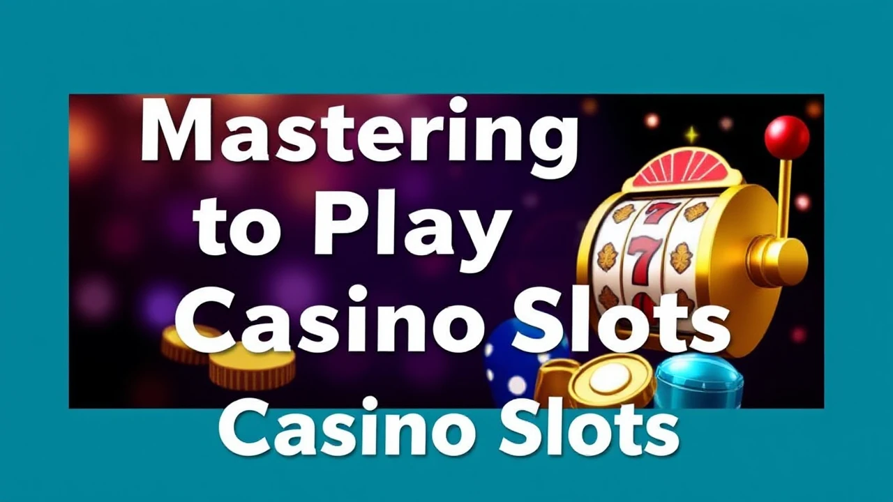 Mastering to Playing Casino Slots