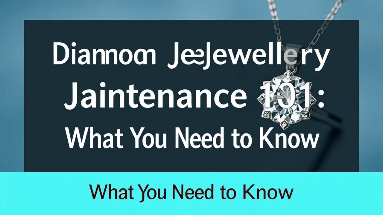 Diamond Jewellery Maintenance 101: What You Need to Know