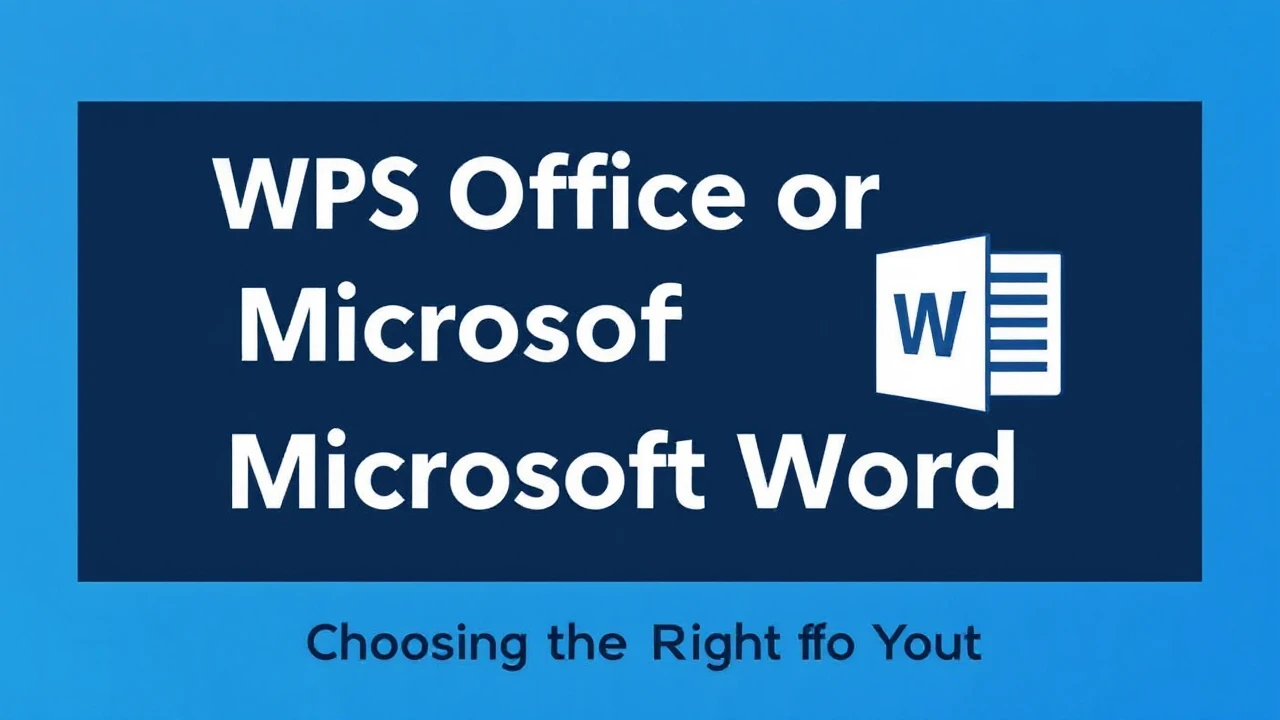 WPS Office or Microsoft Word: Choosing the Right Tool for You?