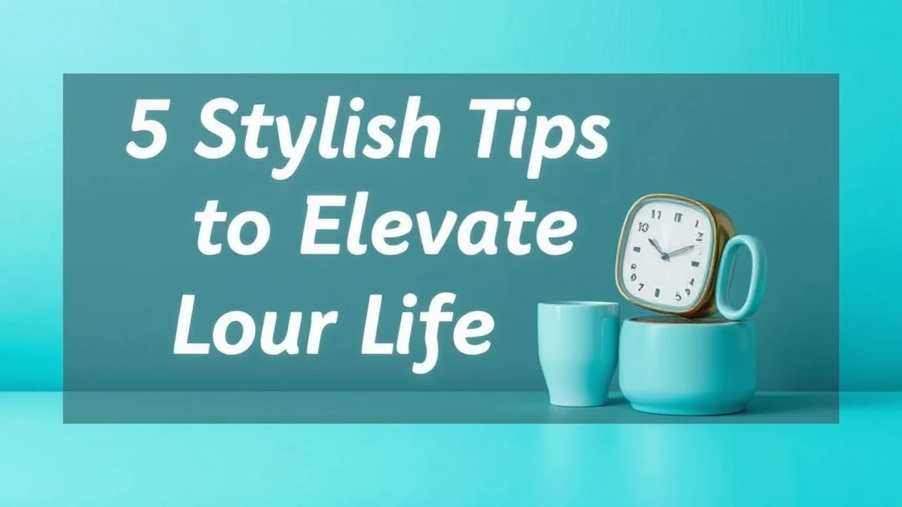 5 Stylish Tips to Elevate Your Lifestyle