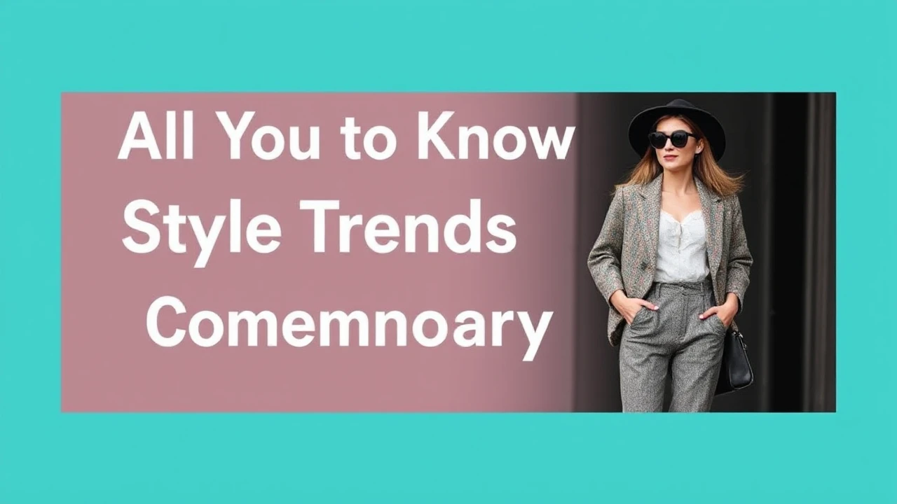 All You Need to Know to Style Trends for Contemporary Females