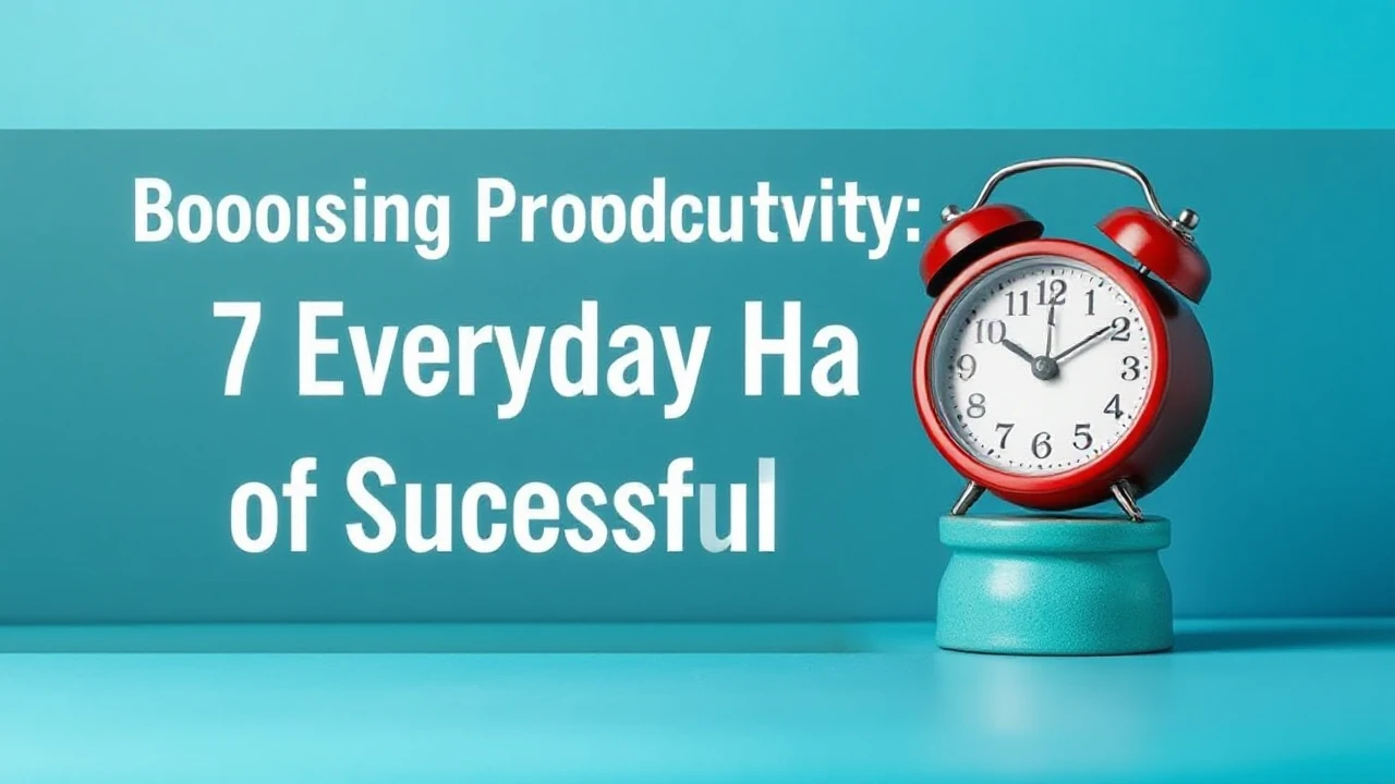 Boosting Productivity: 7 Everyday Habits of Successful People