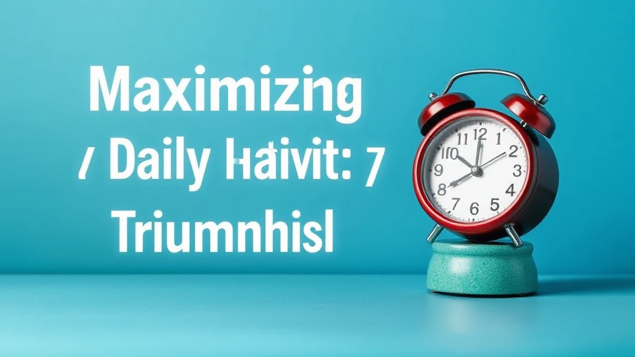 Maximizing Productivity: 7 Daily Habits of Triumphant People