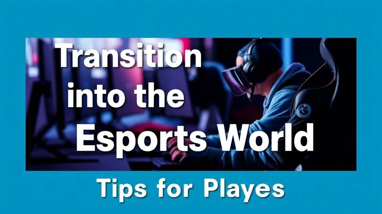 Transitioning into the Esports World: Tips for Players