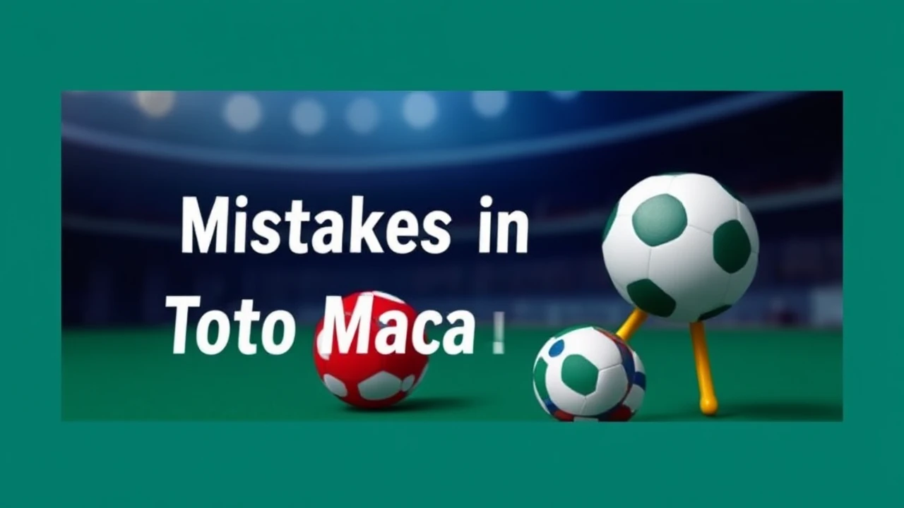 Common Mistakes in Toto Macau Betting: How to Stay Away From Them