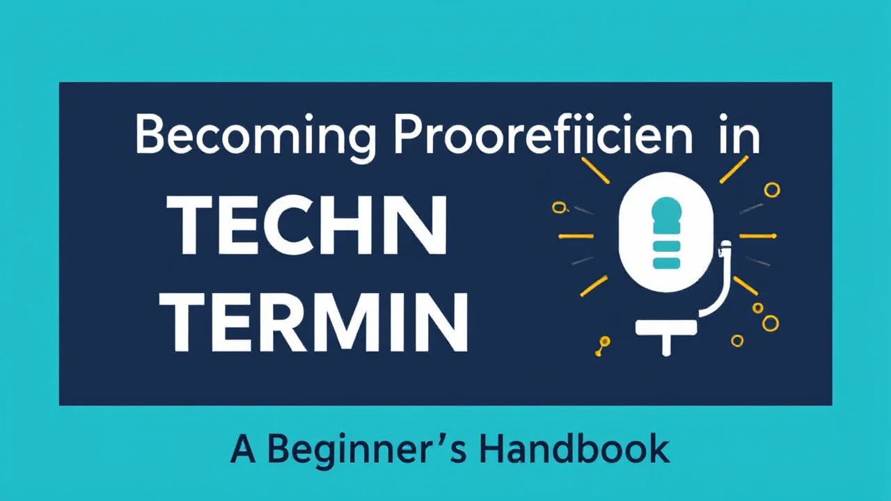 Becoming Proficient in Technical Terminology: A Beginner's Handbook