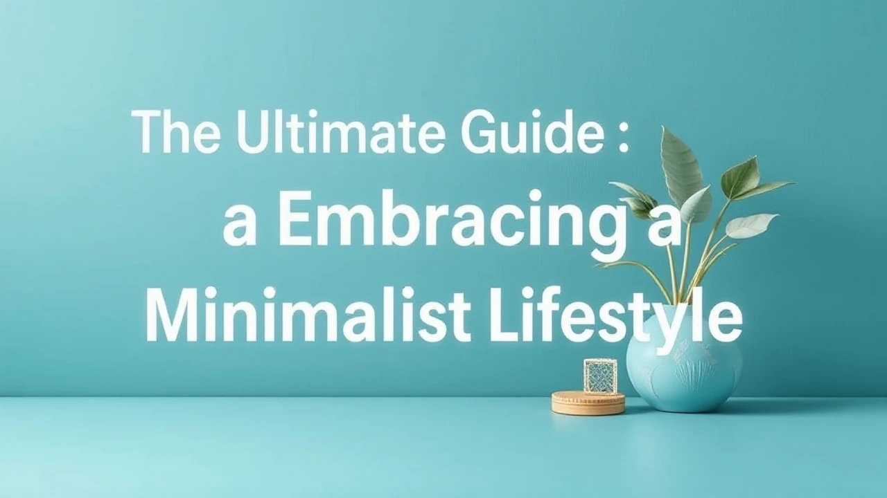 The Ultimate Guide of Embracing a Minimalist Lifestyle